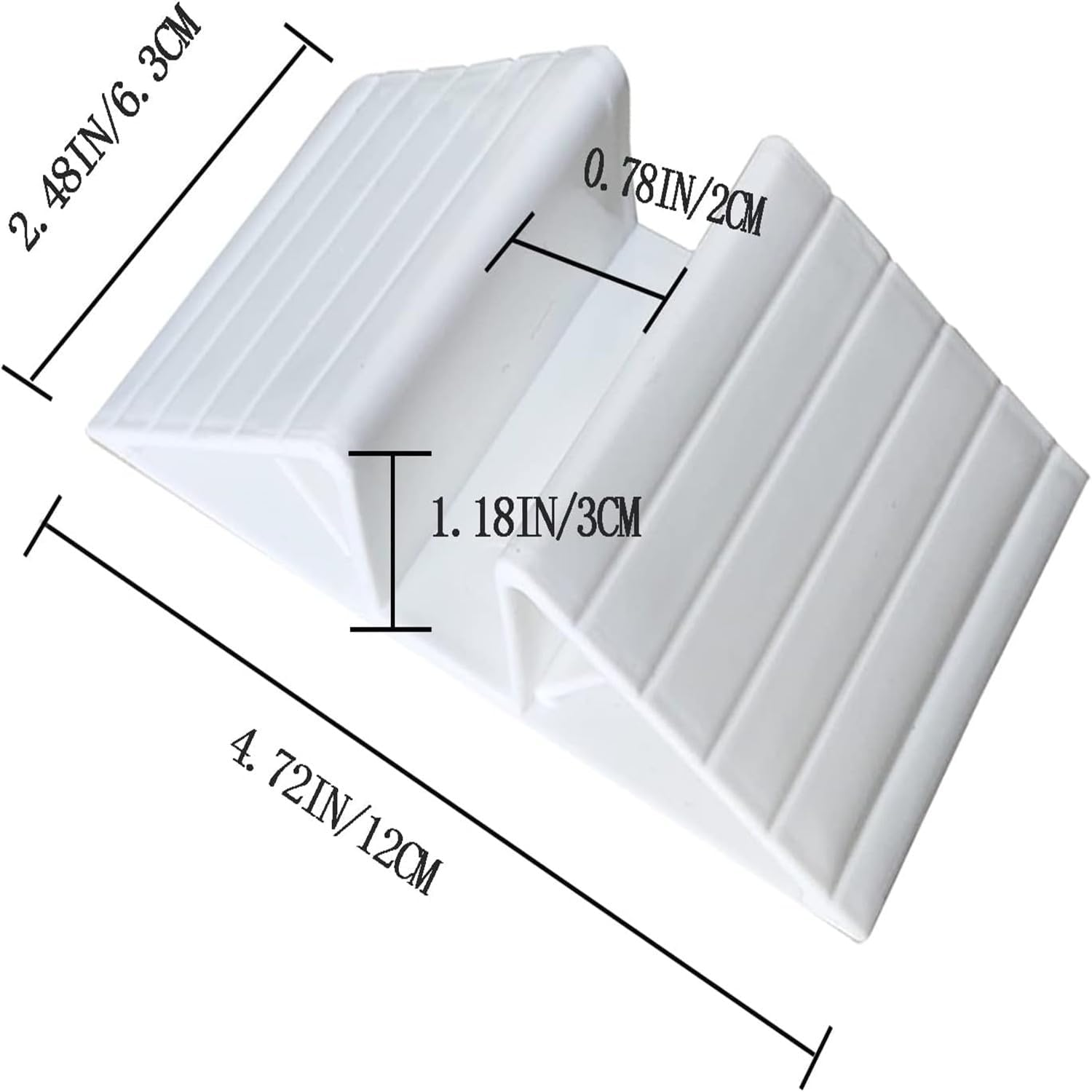 6 Pcs Support Feet for Pet Gate Isolation Fence Gate, Plastic Triangle Fence Reinforcement Fitting Free Standing Dog Gate Fence Panel for Configurable Wood Dog Gate Doggie Guardrail- (White) image number 2