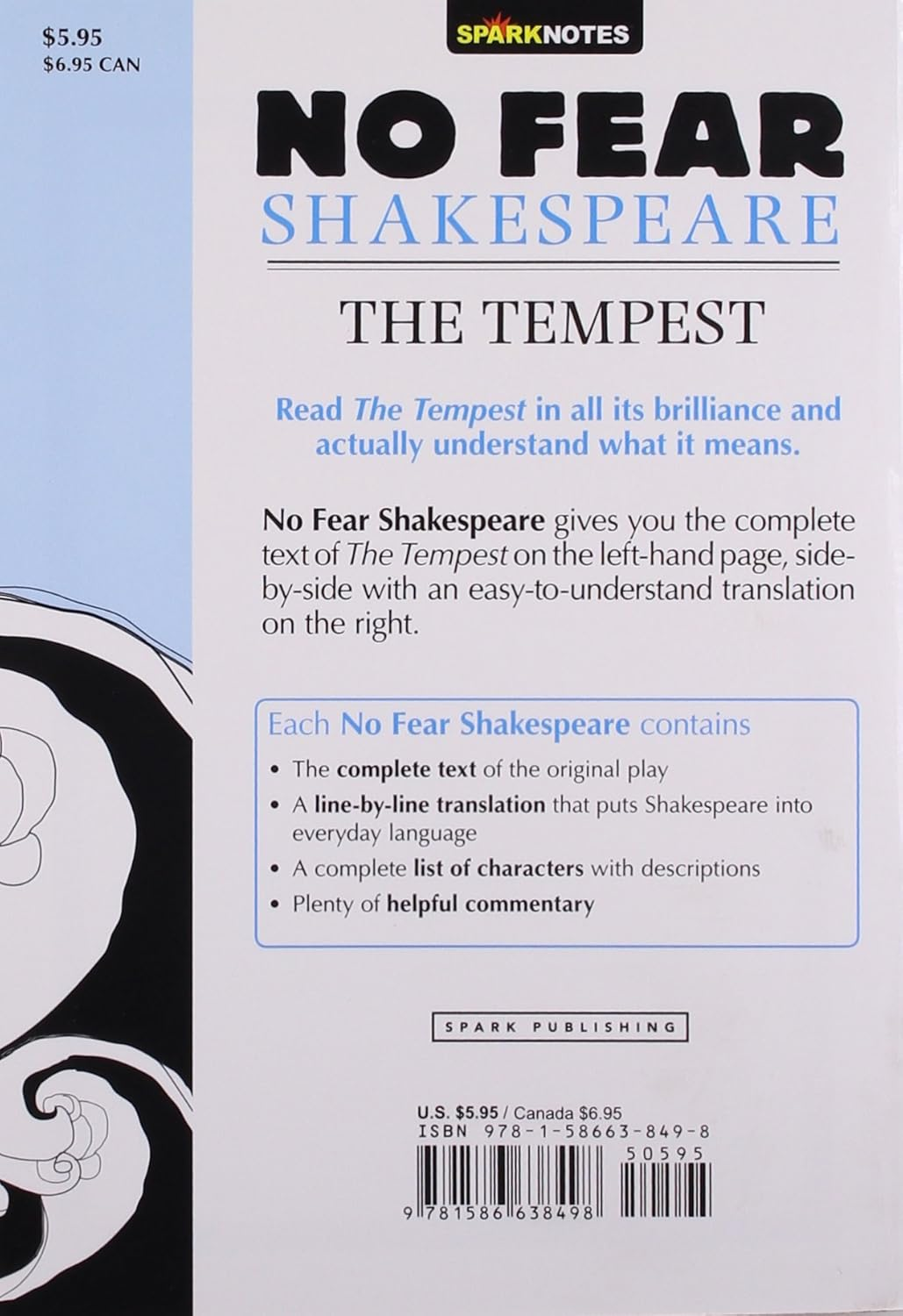 The Tempest (No Fear Shakespeare): No Fear Shakespeare Side-By-Side Plain English: Volume 5 image number 3
