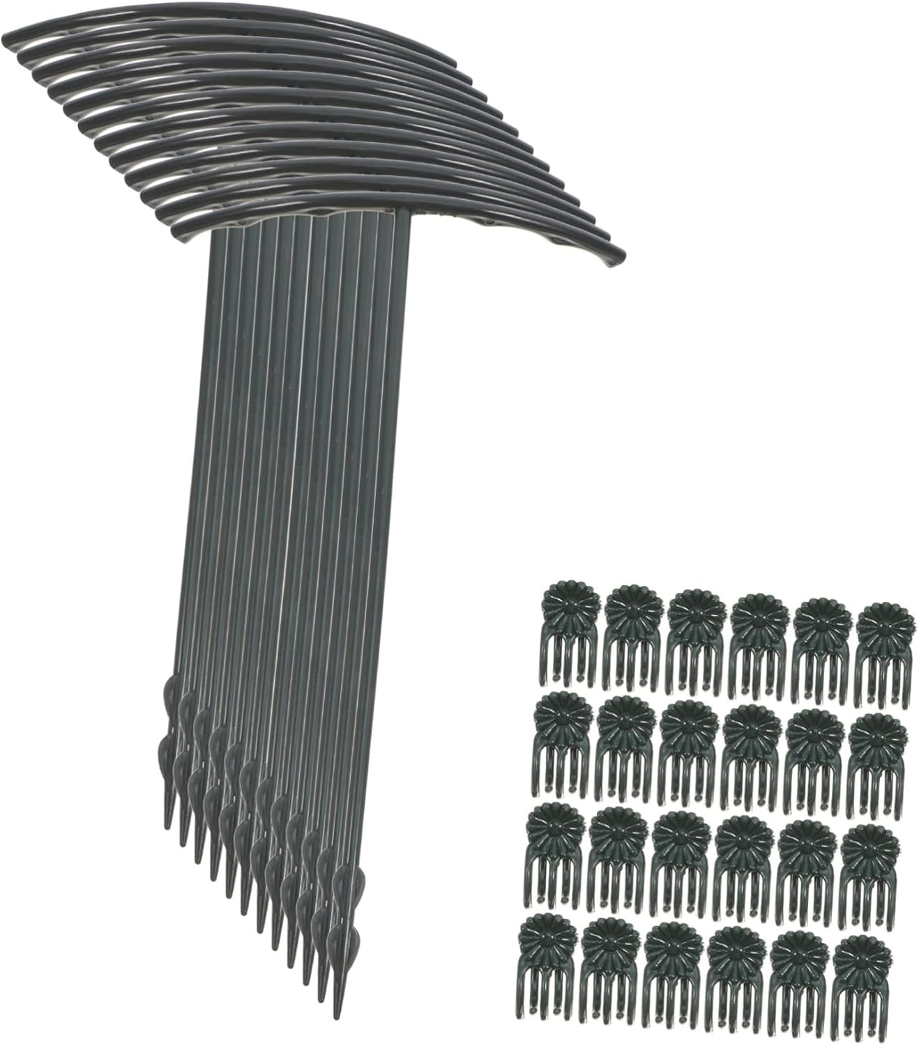Parliky Flower Support Stakes Plastic Garden Stakes for Plants Support Clips Versatile Plant for Outdoor Indoor Gardening image number 5