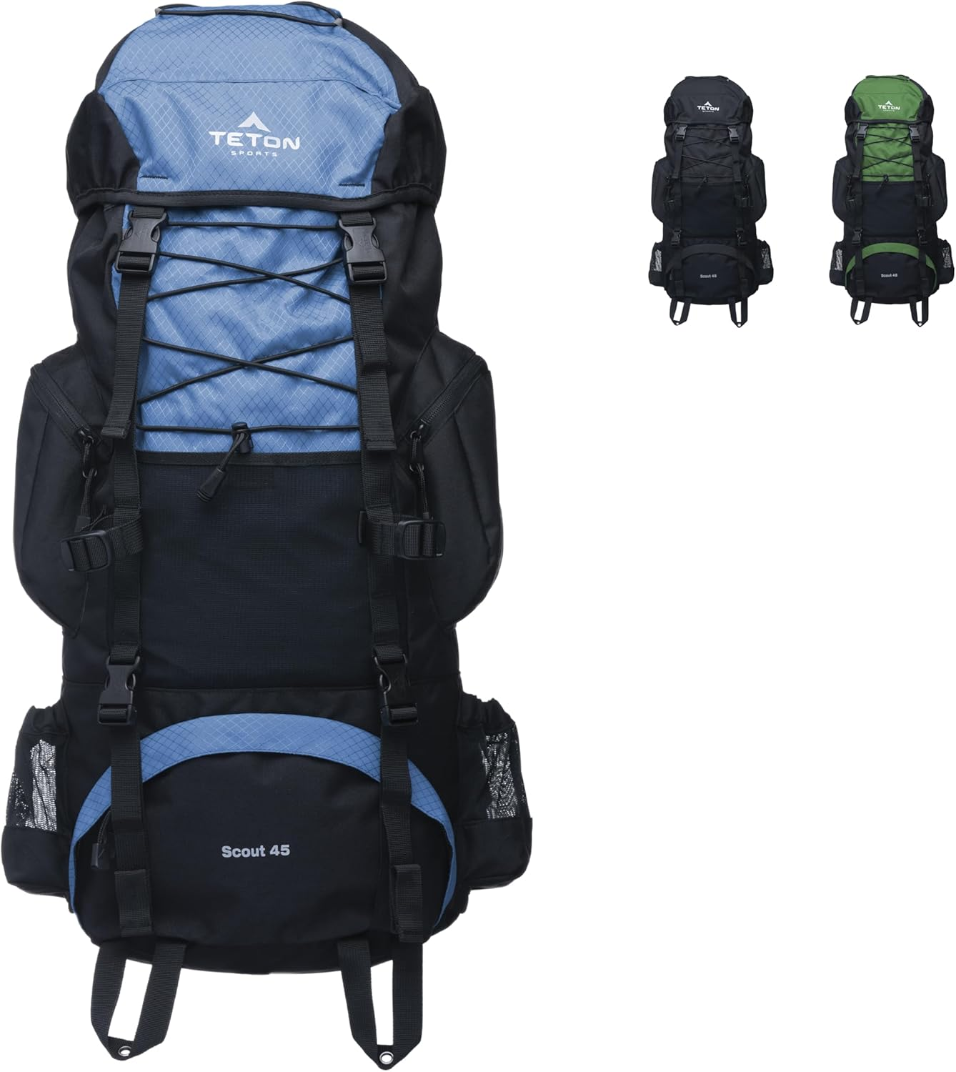 TETON Sports Scout 3400 Internal Frame Backpack; Great Backpacking Gear or Pack for Camping or Hiking