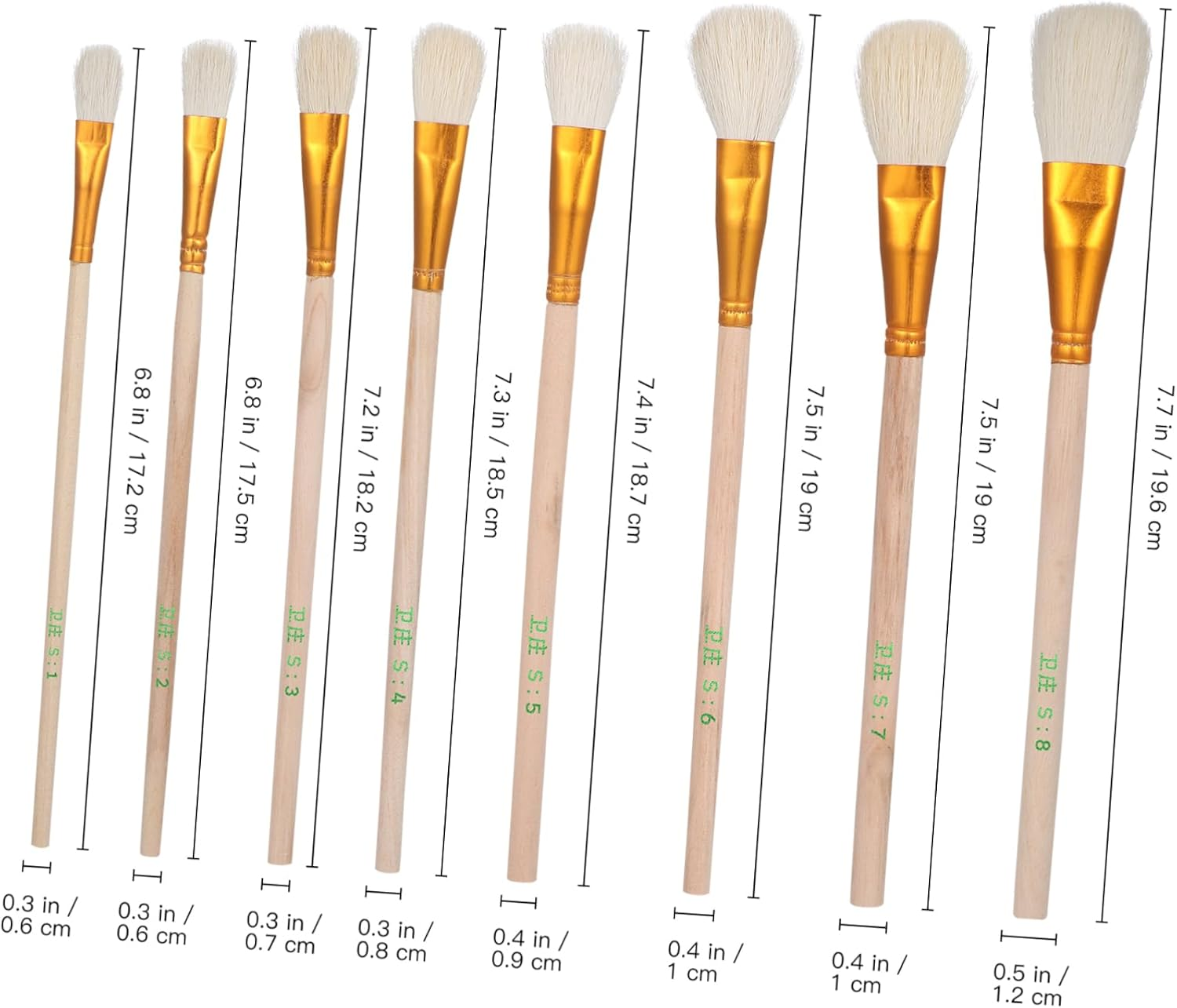 Sosoport 8Pcs Pollinator Pen Hand Pollination Brush Tools for Flower Fruit Tree Pollination Outdoor Gardening Supplies image number 3