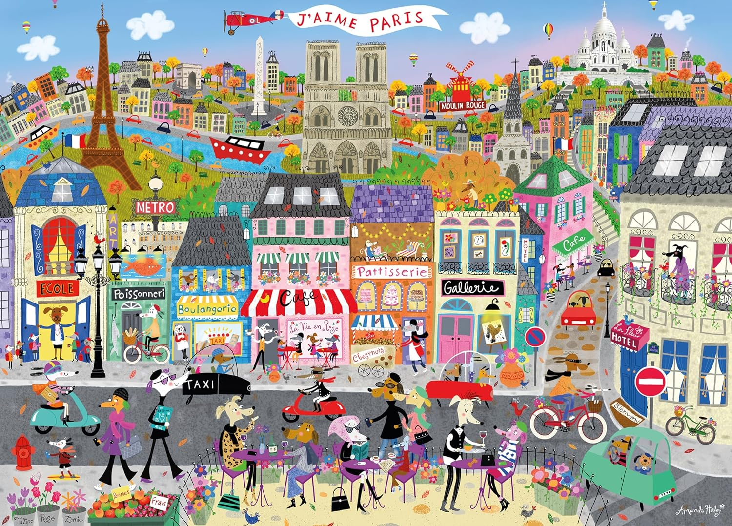 Ceaco - Shop Windows - Paris Windows - 1000 Piece Jigsaw Puzzle image number 4