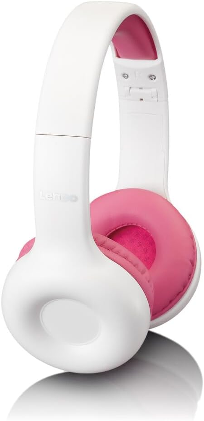 Lenco HP-010 Headphones for Children - Volume Limiting to 85Db - Soft Ear Parts - 120 Cm Cable - with Stickers - White/Pink image number 3