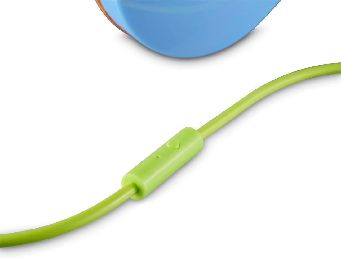 Hama Children'S Headphones (Stereo Headphones, Wired Children'S Headphones with Decibel Limit 85 Db, On-Ear Headset, 120 Cm Audio Cable, 3.5 Mm Jack) Blue/Orange, Small - Blue/Orange image number 2
