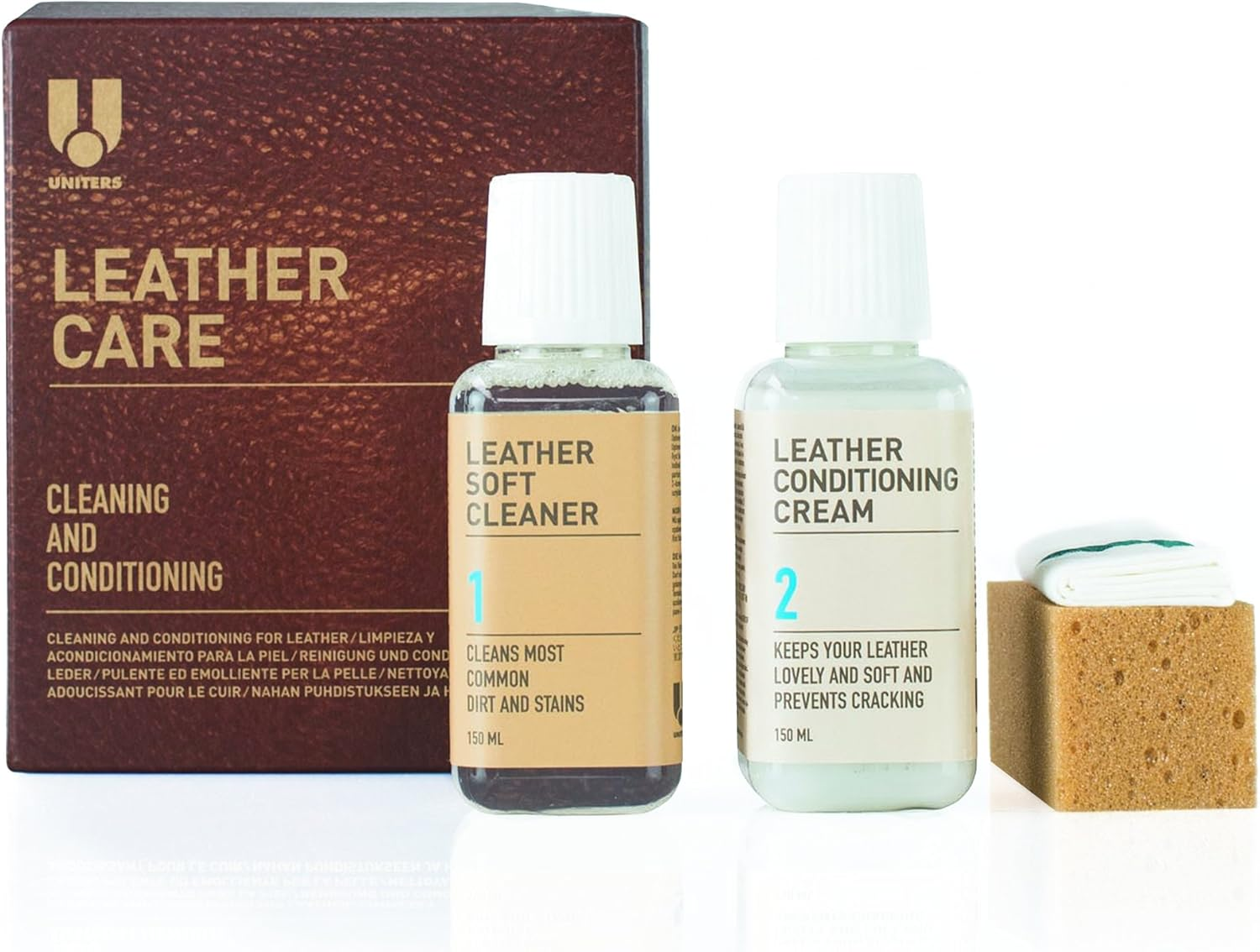 Uniters Leather Cleaning and Conditioning Midi Kit