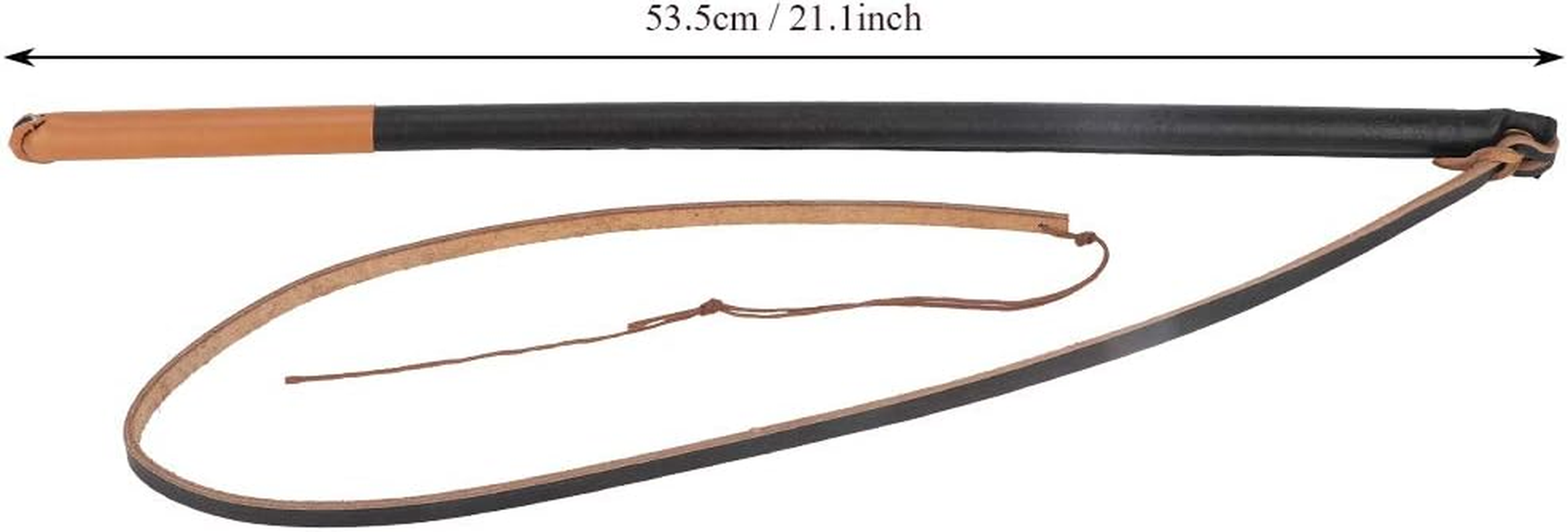 Dog Whip Pet Training Stick, Durable Leather Dog Training Whip, Dog Teaser Wand Outdoor Playing, Foster Discipline and Behavior for Medium Large Dogs image number 2