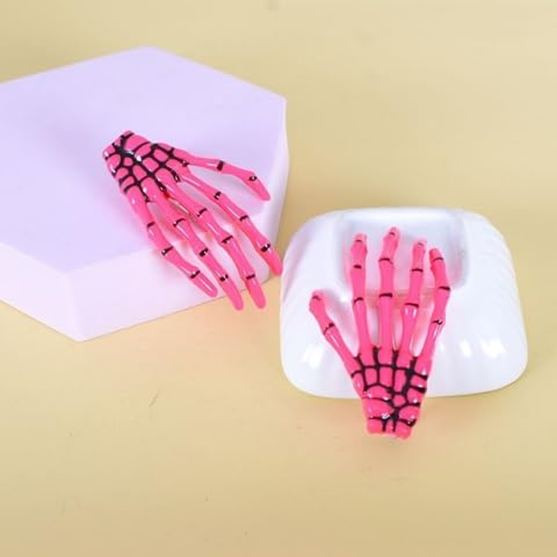 20Pcs Funny Skull Skeleton Hand Bone Claw Hair Clips Hairpins image number 3