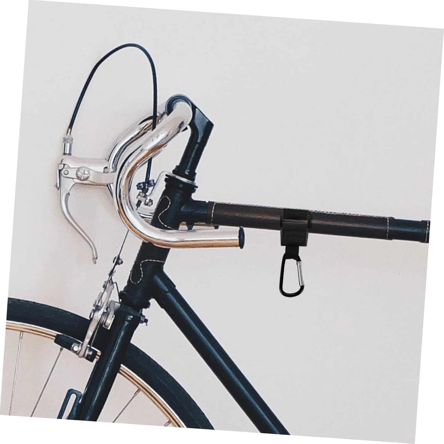 Handlebar Hanging Hook Clamp Bike Hooks Purse Diaper Bags Secure U Clips Clasp Hanger Heavy Duty Strap Lock for Motorcycles Wheelchairs Scooters image number 1