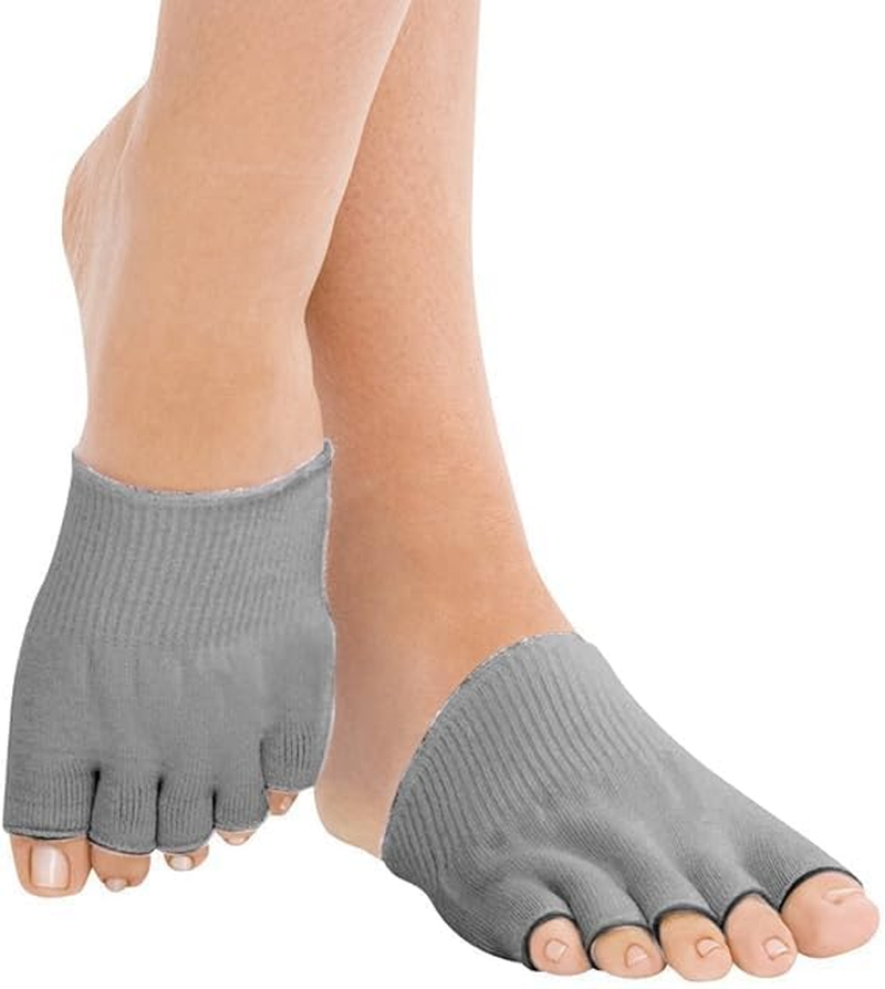 Toe Gel-Lined Alignment Socks (1 Pair) Toes Separator Spacer Stretch Tendon Pain Relief image number 2
