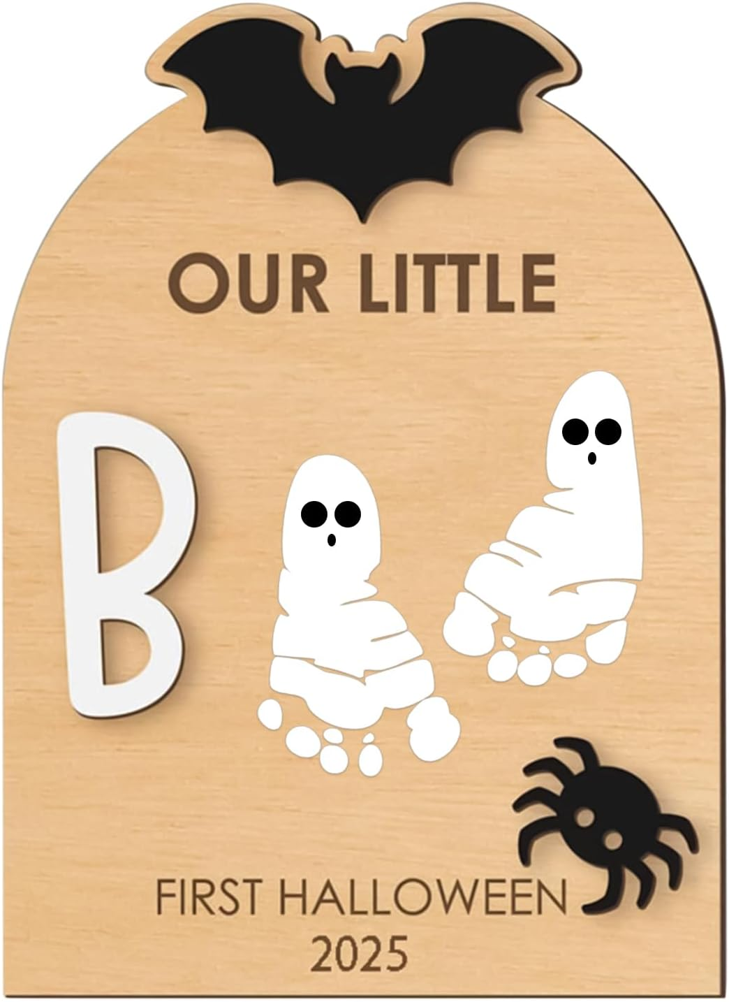 Lmyit Baby Hand and Footprint Kit - Halloween Footprint or Handprint Art Sign - Craft Pad Print Ornament Hand Keepsake for Birth Nursery Shower Family Parents Kids Father Christmas Halloween
