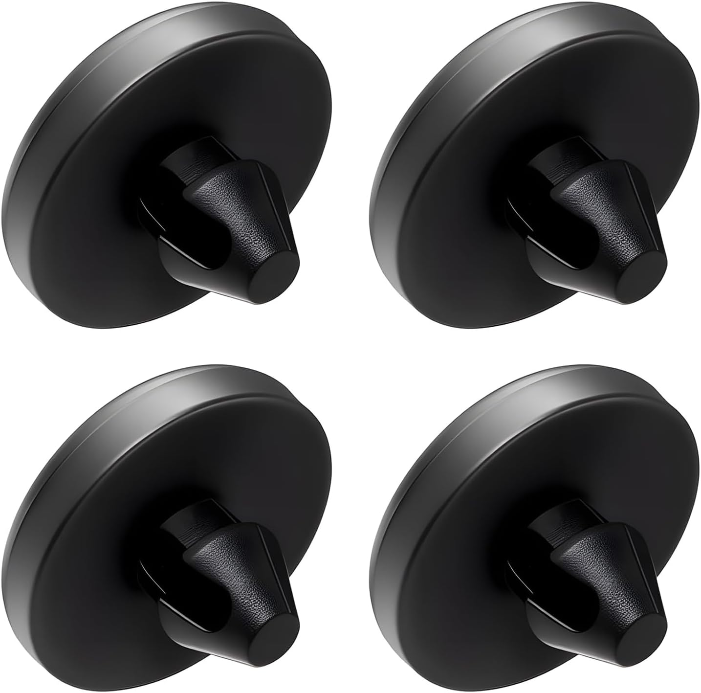 4PCS Brake Pedal Pad & Light Switch Stopper - Universal Replacement for Clutch Pedal & Brake Switch, Compatible with OEM 90541-06036, for Toyota Lexus (Black)