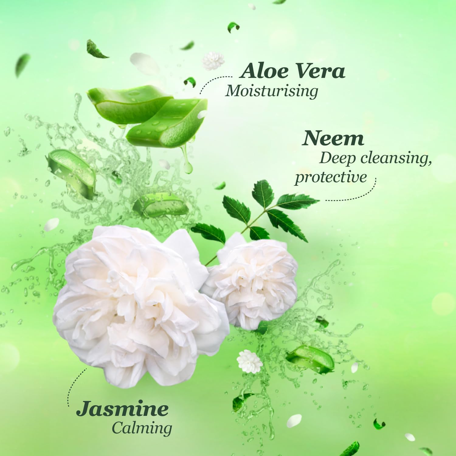 Margo Neem Naturals Soap with Goodness of 1000 Neem Leaves (100Gm X Pack of 5) | Enriched with Aloe Vera & Jasmine | Soap for Soft & Nourished Skin [100GM X 5] image number 1