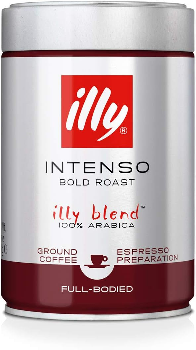 Illy Intenso Espresso Dark Roast Ground Coffee, 250 G - Bold and Rich Italian Espresso Blend - 100% Arabica Beans - Perfectly Ground for Coffee Machines - Intense Flavor Profile image number 5