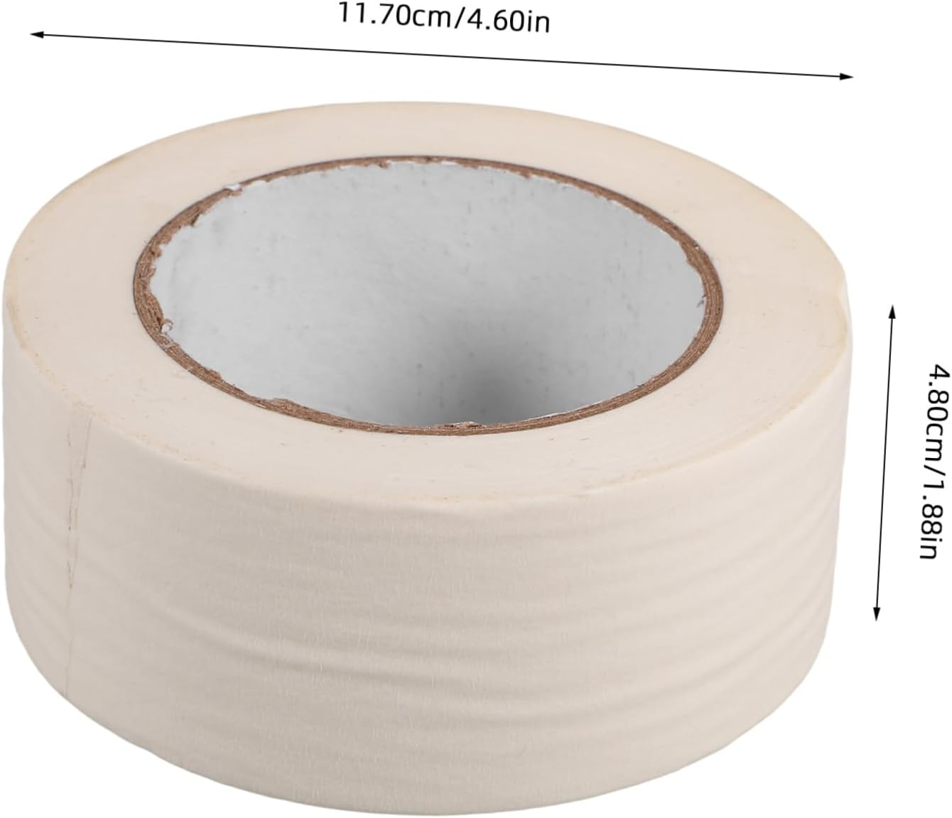 White Masking Tape with Writable Surface High Temperature Resistant Multipurpose Paper Tape for Automotive Paint Masking and Decoration Protection