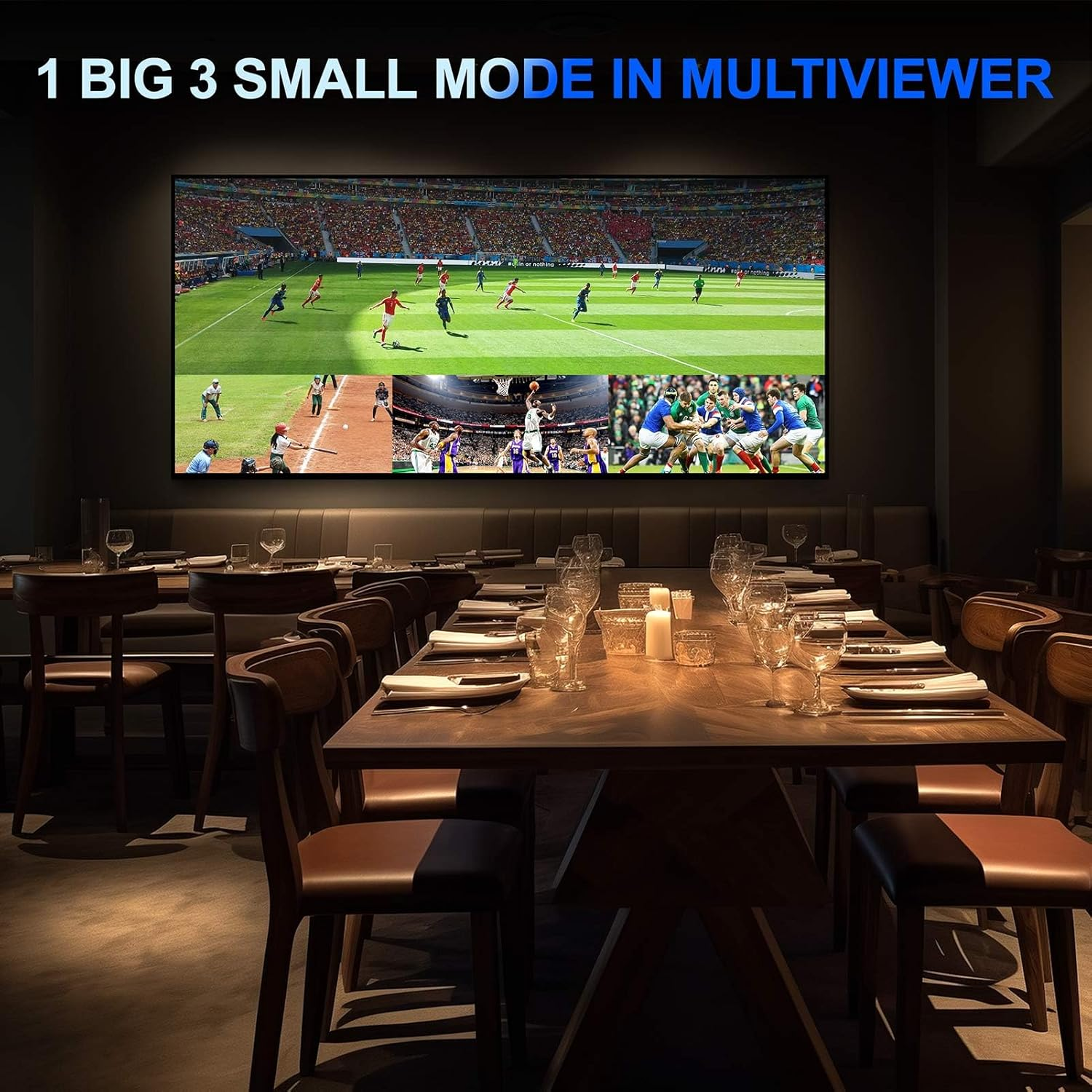 4K HDMI Multiviewer Switch 4X1 with PIP, PORTTA Quad Multi Viewer Seamless Switcher 4 in 1 Out with Toslink, 3.5Mm Audio Output Support 4K 30Hz, 6 Viewing Modes, Downscaler, Compatible with PS4 Xbox image number 1