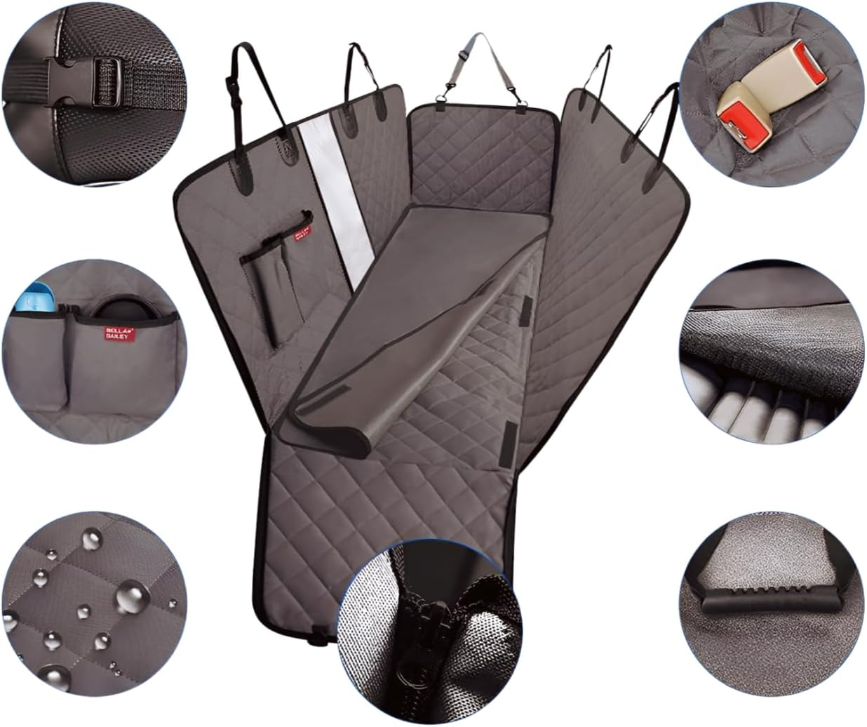 Premium Dog Seat Cover 7-In-1 Protection for Cars, Trucks & Suvs &ndash; Waterproof, Scratchproof & Nonslip with Hammock Design &ndash; Perfect for Pets, Kids & Cargo image number 3