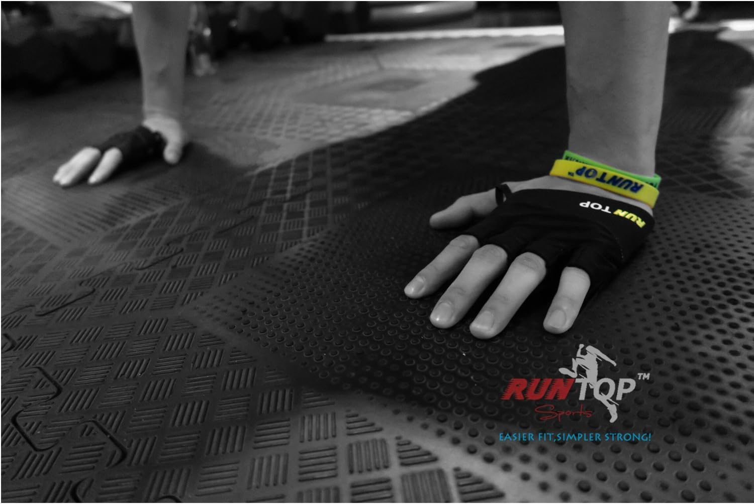 RUNTOP Workout Gloves Weight Lifting Grips with Silicon Padding Exercise Gloves Perfect for Women Men Crossfit Training WODS Weightlifting Bodybuilding Powerlifting Gym Fitness image number 6