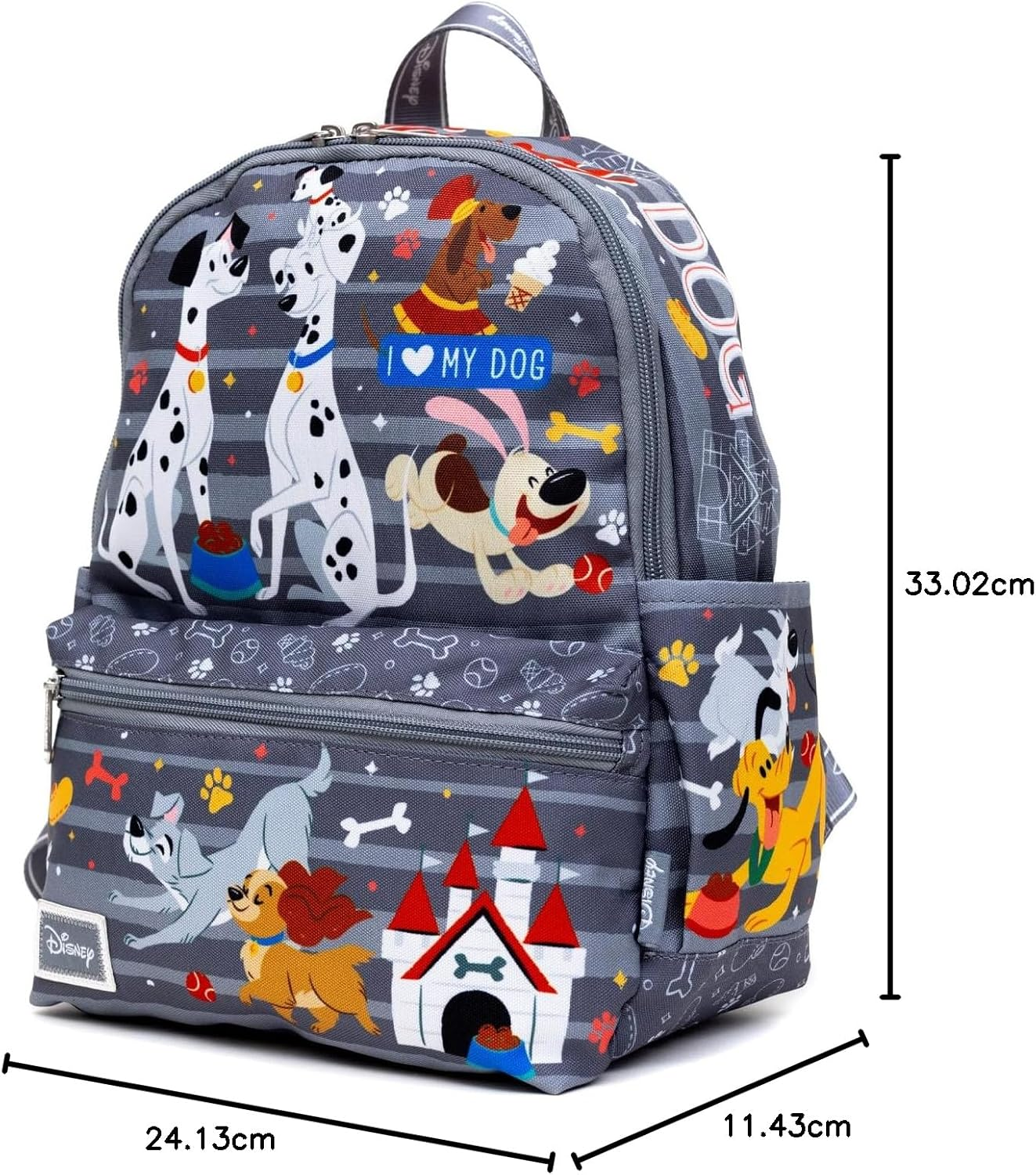 Wondapop Disney Dogs 13" Nylon Backpack, Disney Dogs, 13", Traditional Backpacks image number 4