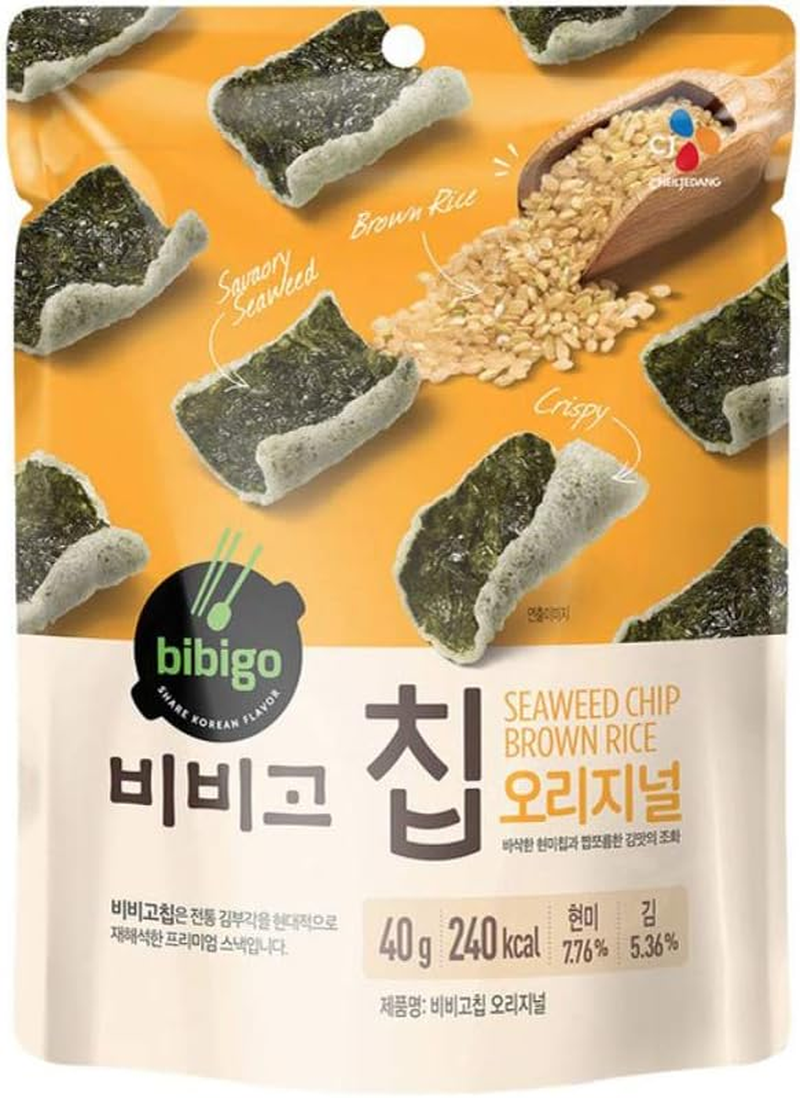 CJ Bibigo Brown Rice Seaweed Chip Snack 40 G image number 4