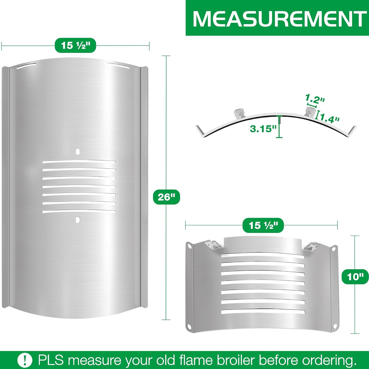 Flame Broiler Kit for Pit Boss 850 820 Series Pellet Grills Replacement Parts Pitboss Diffuser Heat Deflector Plate Slide Cover 74518 N Bottom Plate 74519 Smoker BBQ Accessories image number 2