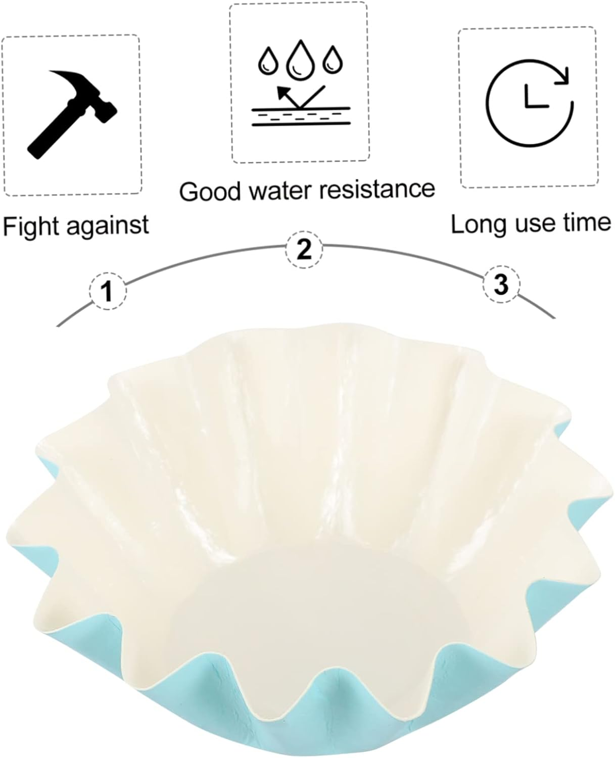 Yardenfun 50Pcs Leakproof Wax Melt Warmer Liners Blue High Temperature Resistant Pet Paper Trays for Home Aromatherapy Wax Melt Cups - Yellow image number 7