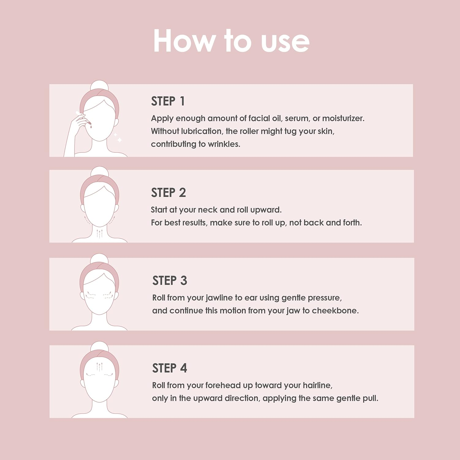 Glowiest Rose Quartz Face Roller Facial Sculptor | 100% Natural Rose Quartz | Skincare Tool for Face and Body | Lymphatic Drainage | Improving Fine Lines and Wrinkles image number 3