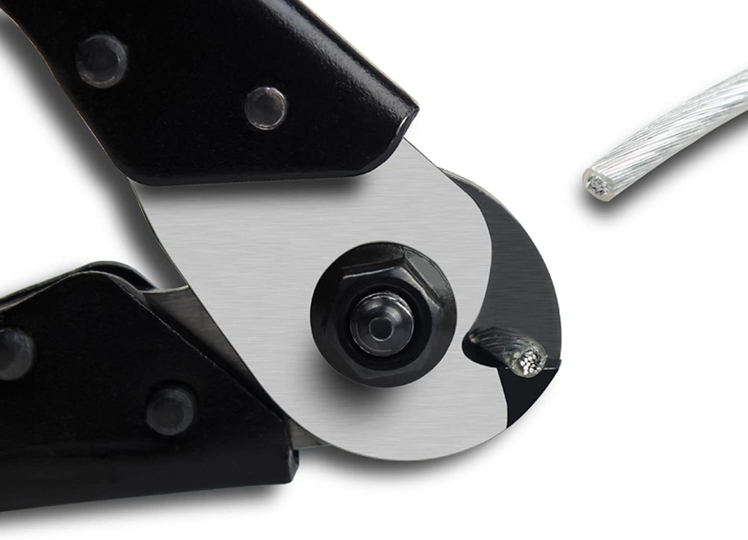 Steel Cable Cutter for Wire Rope - Cutter for Cable Railing,Up to 5/32" Copper Cable Cutter with 10Pcs Bike Brake Cable Cap End Tips image number 1