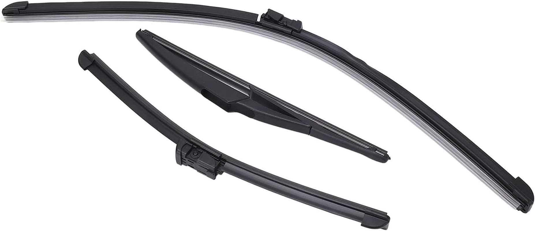 Front Rear Windscreen Wiper Blades Replacement Windshield Wiper Blades Set for 500 500C 500L 2009 to 2023 image number 2