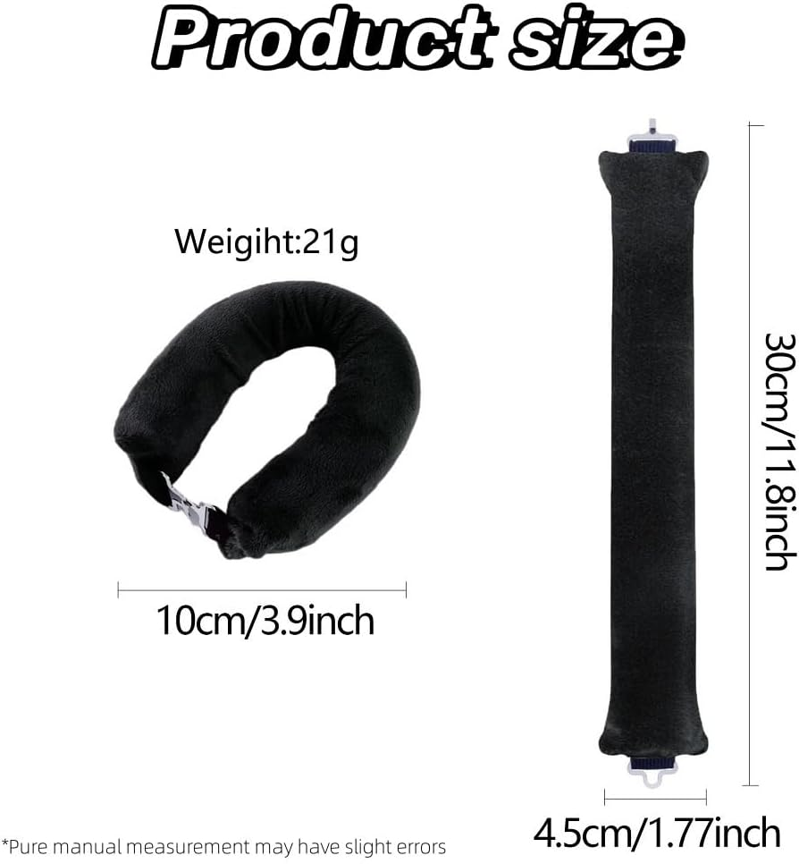 4Pcs Heatless Hair Curler Set with Hook - Flexi Rods for Overnight Curls & Blowout, No Heat Curling Rods for All Hair Types, Soft Headband Hair Rollers for Natural Waves (Brown) image number 6