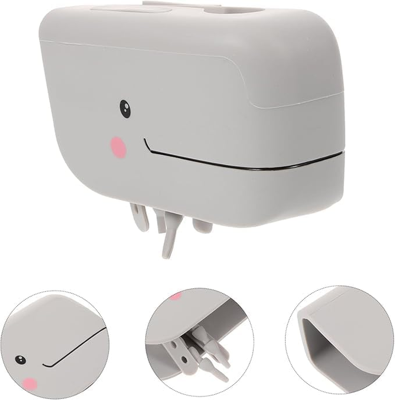 Faucet Protective Cover Faucet Protective Cover Bathroom Safety Product Cute Pattern Cute Bathtub Nozzle Cover（Gray） image number 5