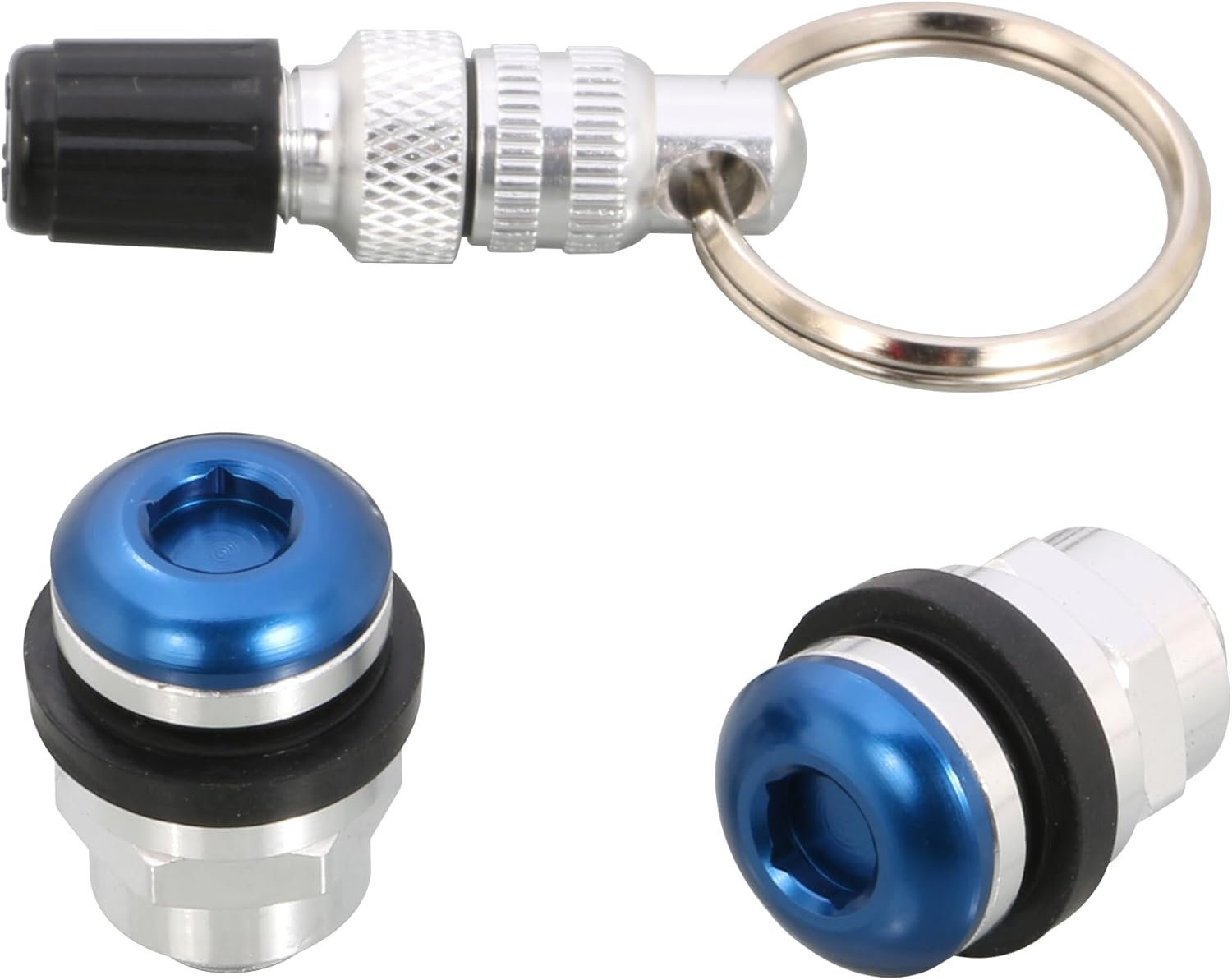 Kitaco 0901-509-00250 Invisible Air Valve Set Type 2 (Black) for K/CON Pro Tubeless Wheels