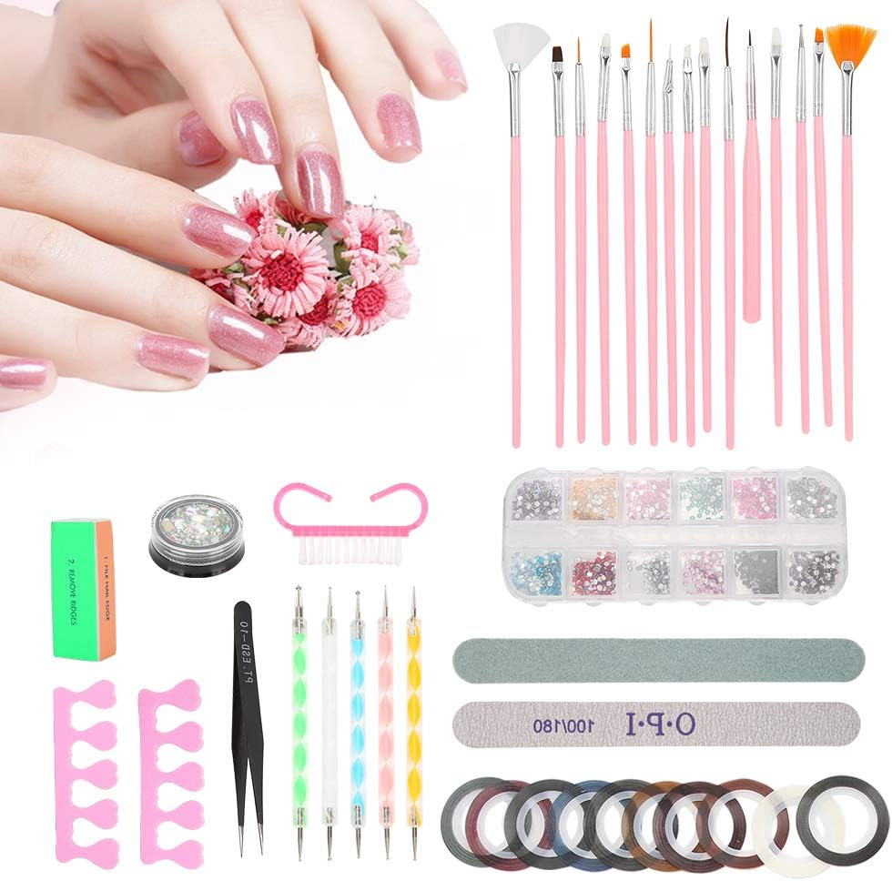 Durable Nail Art Tools, Nail Gel Polish, Nail Art Decorate Nails Manicure File Manicure Diy Kit