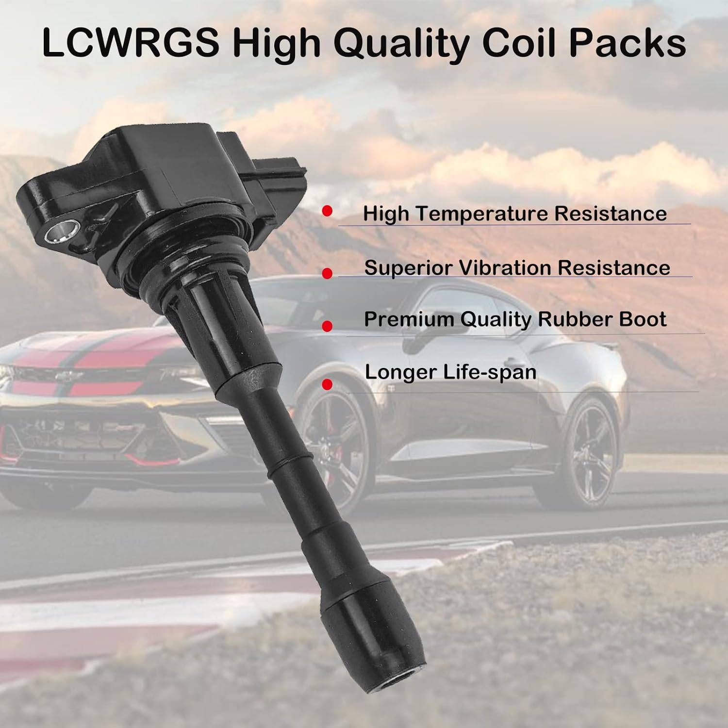 Set of 6 Ignition Coil Packs & Spark Plugs Fits for 3.5 V6 Nissan Murano Maxima Altima Pathfinder Infiniti G35 EX35 JX35 2009 2010 2011 2012 2013 2014 2015 2016 3.5L Coils Spark Plugs Replaces# UF550 image number 6