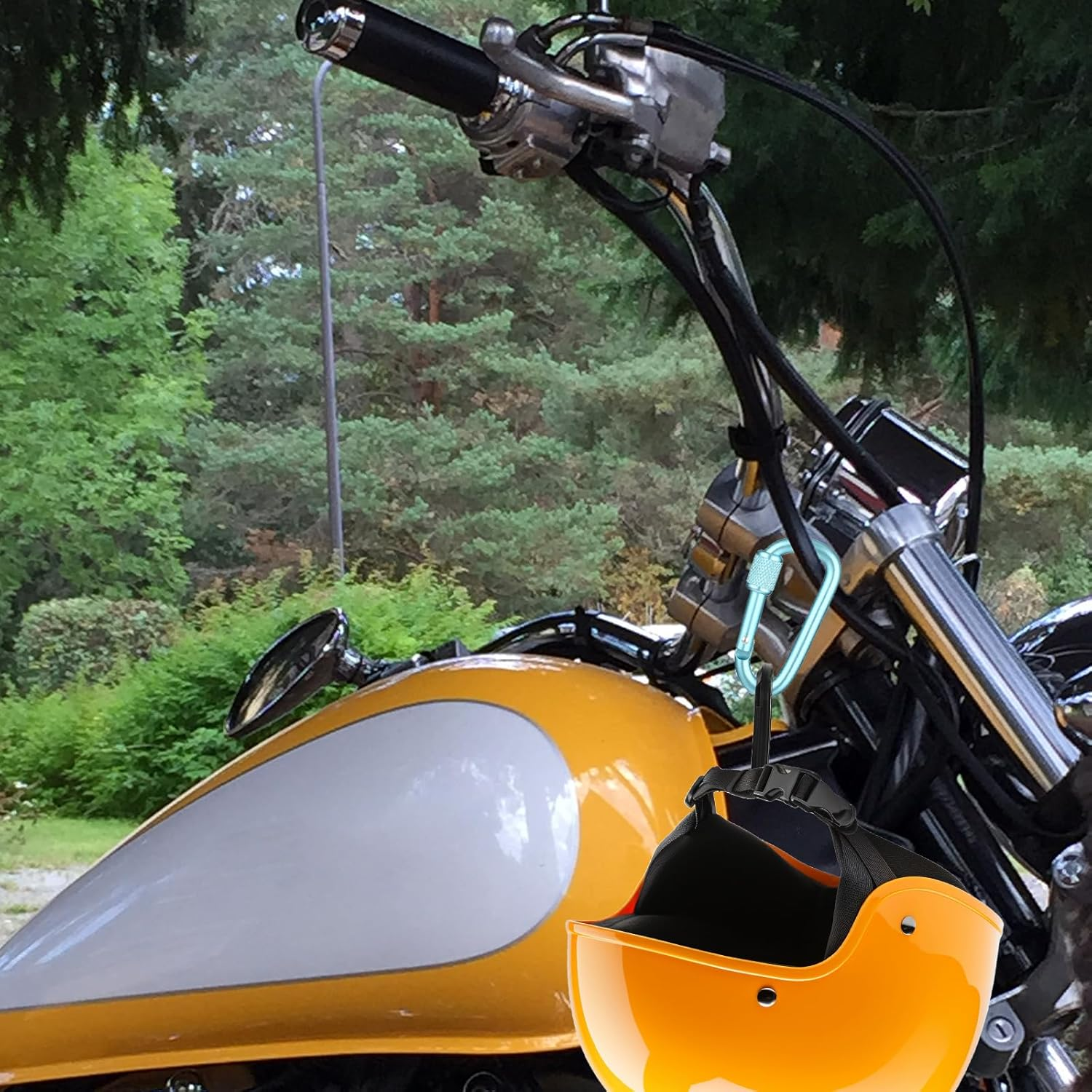 8 Pcs Carabiner Clip, D-Ring Locking Carabiner Clip, Snap Hook Sport Accessories for Outdoor Camping Hiking Keychain Dog Leash image number 5