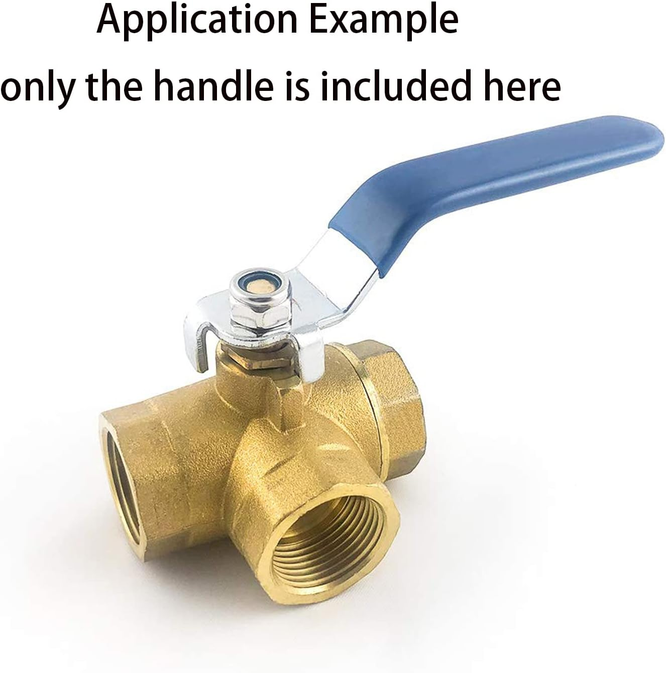 3Pcs Blue Lever Handle for Ball Valve Total Length 93Mm,Hole Size 5X8Mm,Hole Thickness 2Mm（5X8X2Mm） image number 2