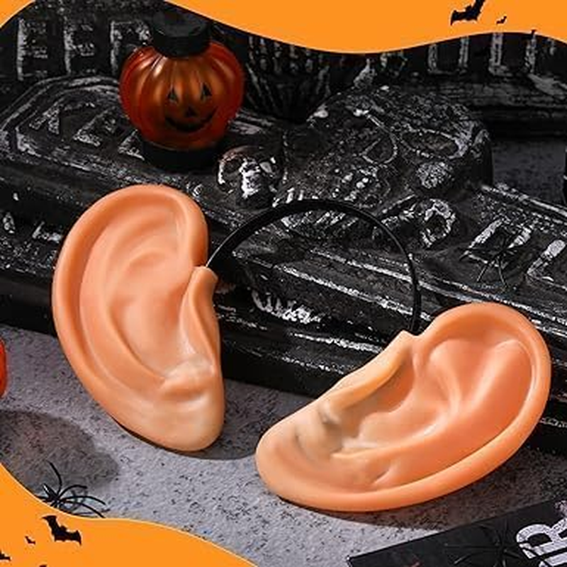 1PCS Oversized Big Fake Ear for Women Men Jumbo Ear Adult Giant Pig Funny Headwear for Cosplay Costume Holiday Party Outfit Accessories image number 1