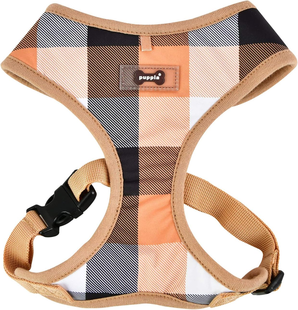 PUPPIA PATA-HA1704-BE-XL Quinn Harness in Beige XL Dog Harness