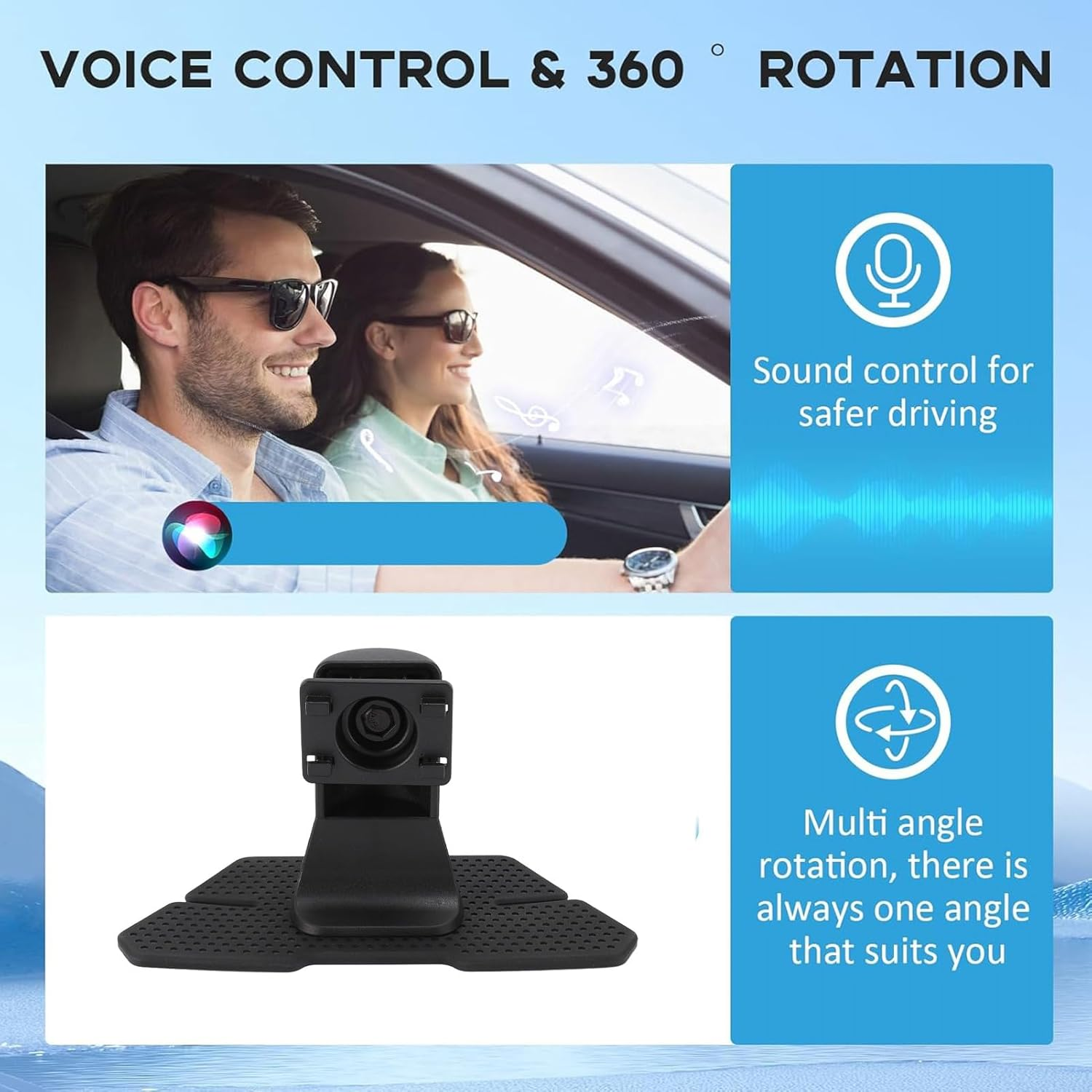 Portable Car Stereo for Carplay for Android Auto, 10.26 Inch IPS Touchscreen, Bluetooth 5.0 Wireless Car Touch Screen Radio Support Mirror Link image number 2