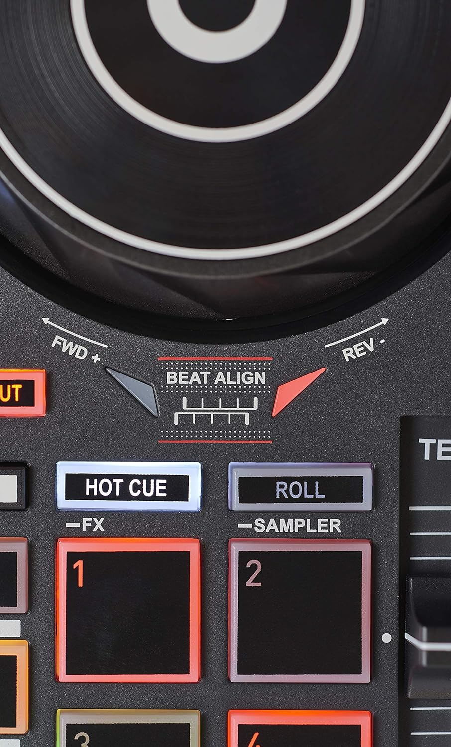 Hercules Djcontrol Inpulse 200 &ndash; DJ Controller with USB, Ideal for Beginners Learning to Mix - 2 Tracks with 8 Pads and Sound Card - Software and Tutorials Included image number 5