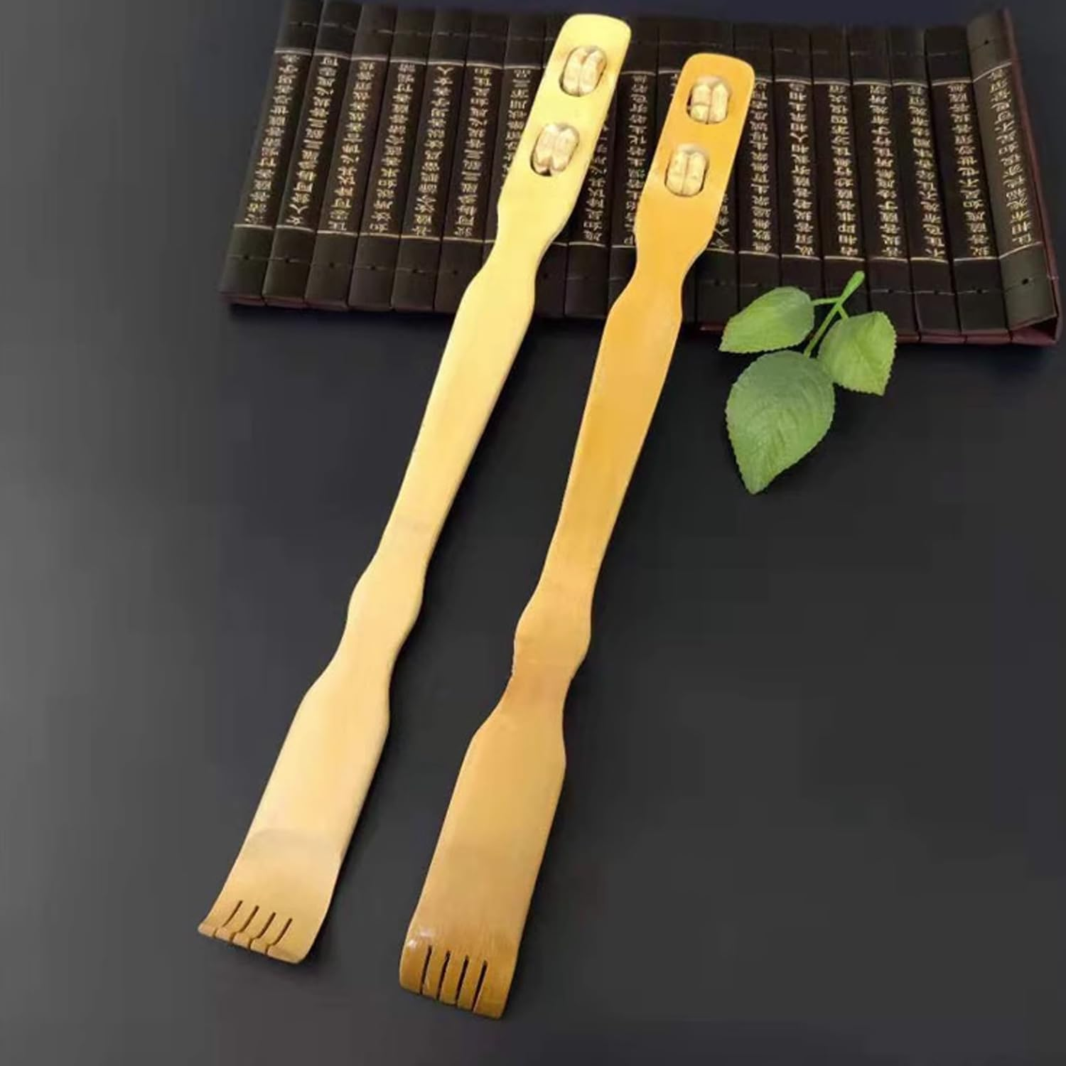 2X Long Reach Bamboo Scratch Back Scratcher Body Massage Itchy Relieve image number 6