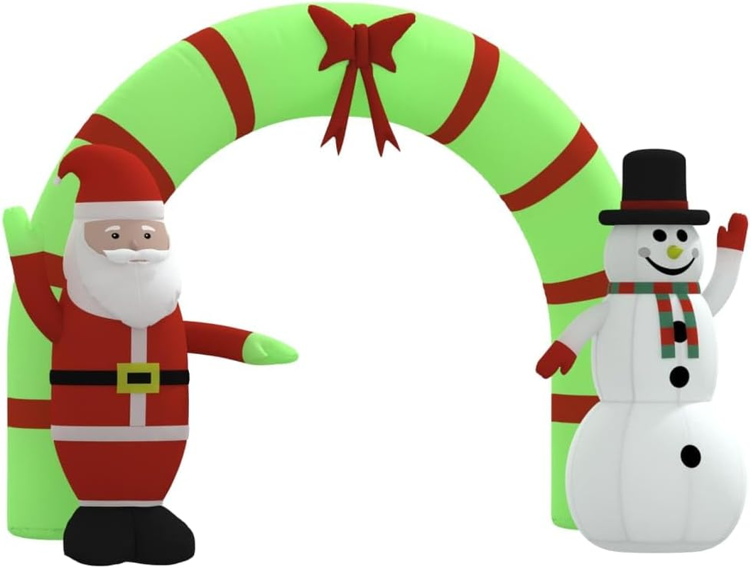 Christmas Inflatable Santa Snowman Arch Gate LED 270 Cm Holiday Decor Outdoor image number 5