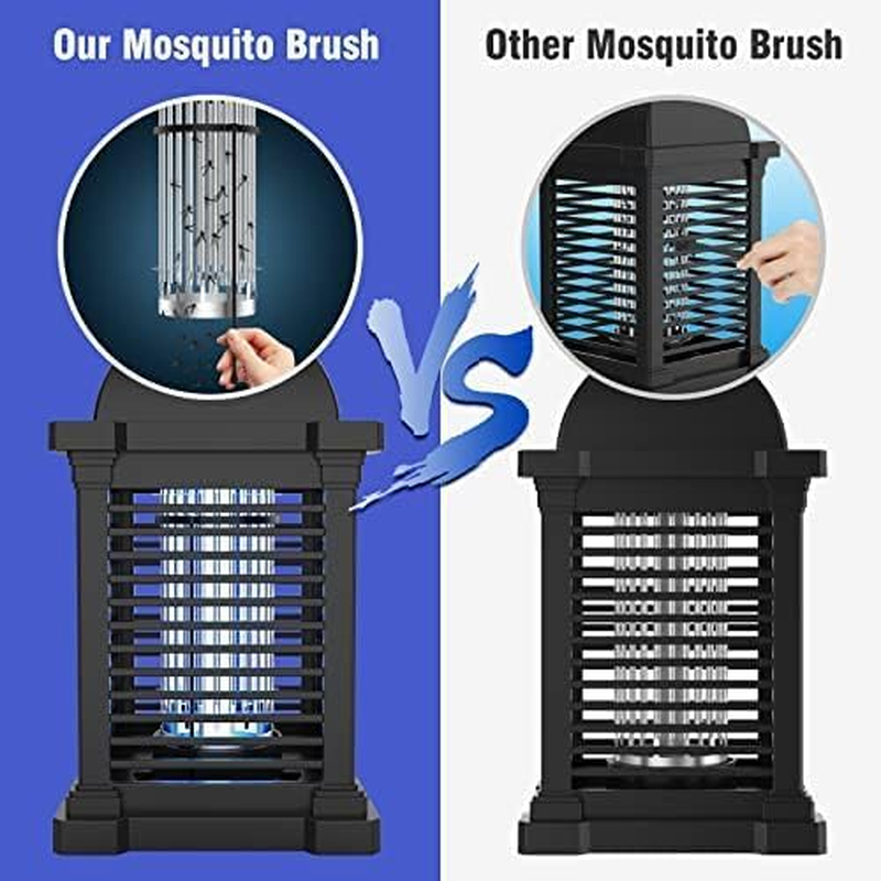 Upgraded Bug Zapper,Tmactime Mosquito Killer Lamp with 4300V UV Waterproof Electric Fly Zapper,Fruit Fly Killer for Camping,Plug-In Hangable Fly Trap Light,Bedroom, Kitchen, Office, Home Garden image number 5