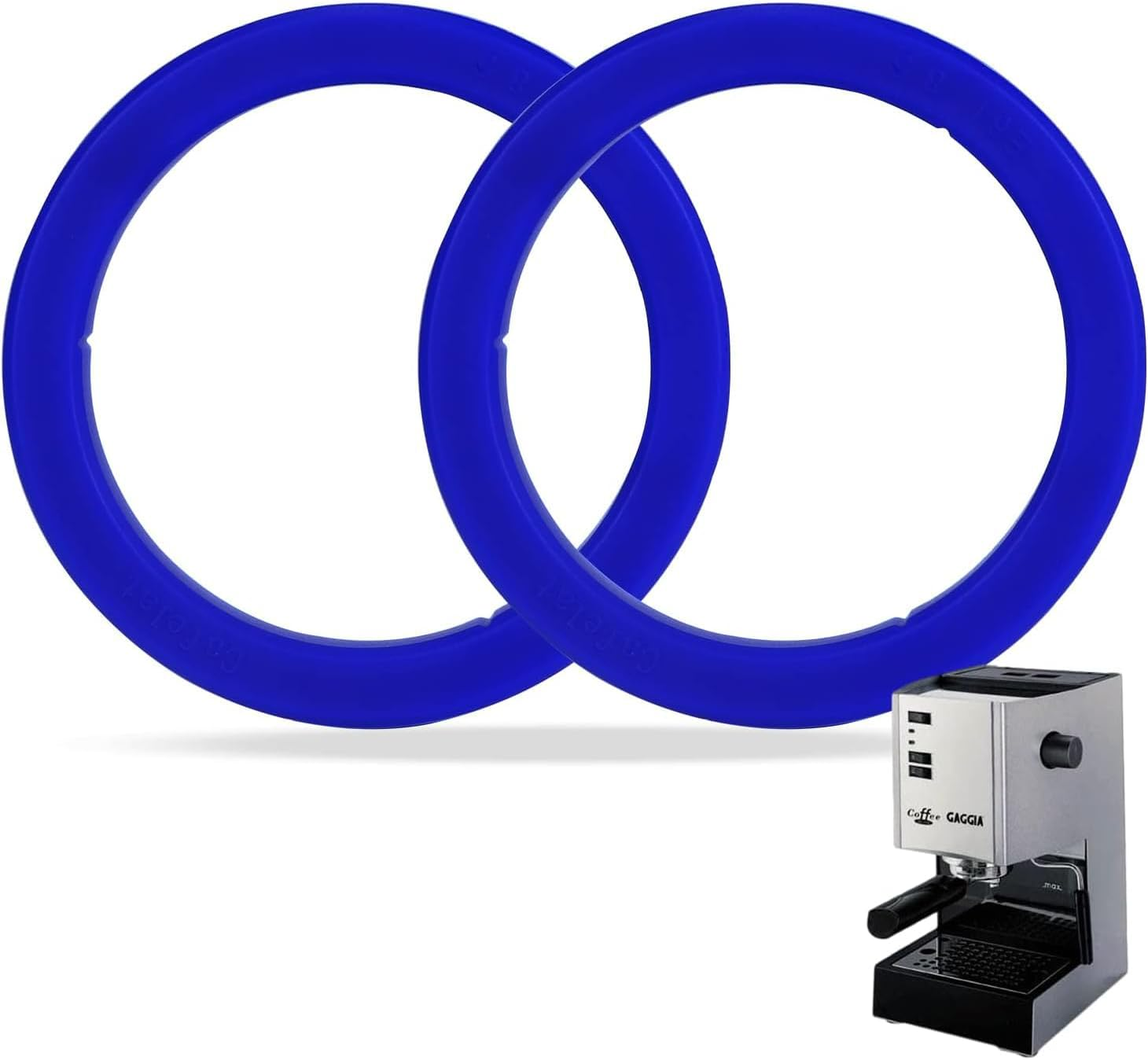 2 Pcs Group Head Seal Designed for Gaggia E61 Coffee Machine,Silicone Group Gasket 8.5 Mm Group Head Fit for Gaggia E98 Coffee Machines,Blue image number 1