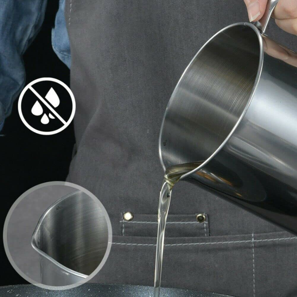 1.8L Stainless Steel Oil Filter Pot Cooking Soup Grease Strainer Separator image number 2