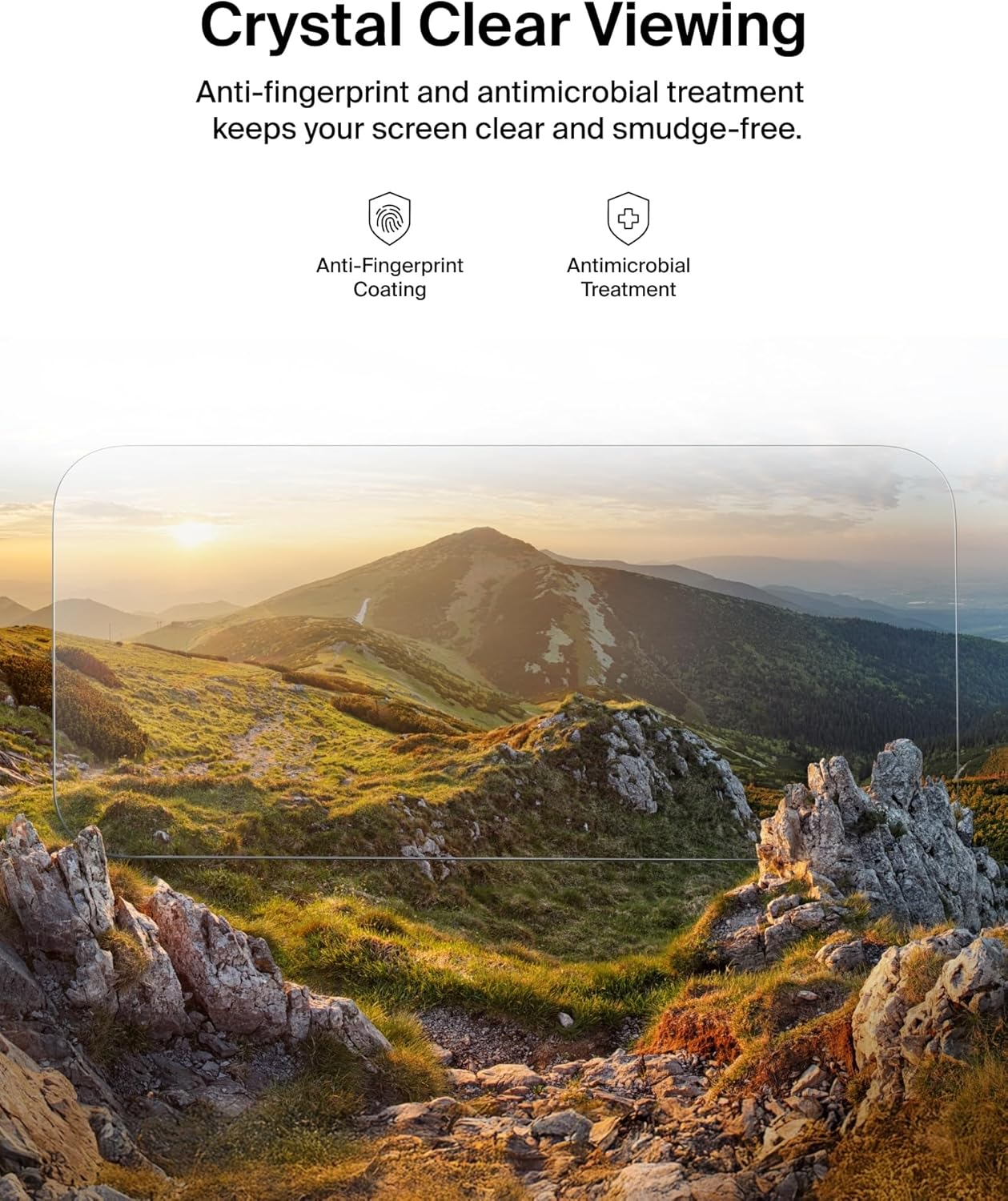 Belkin Screenforce Temperedglass Screen Protector for Iphone 17 Scratch-Resistant Impact Protection W/Included Easy Align Tray for Bubble Free Application