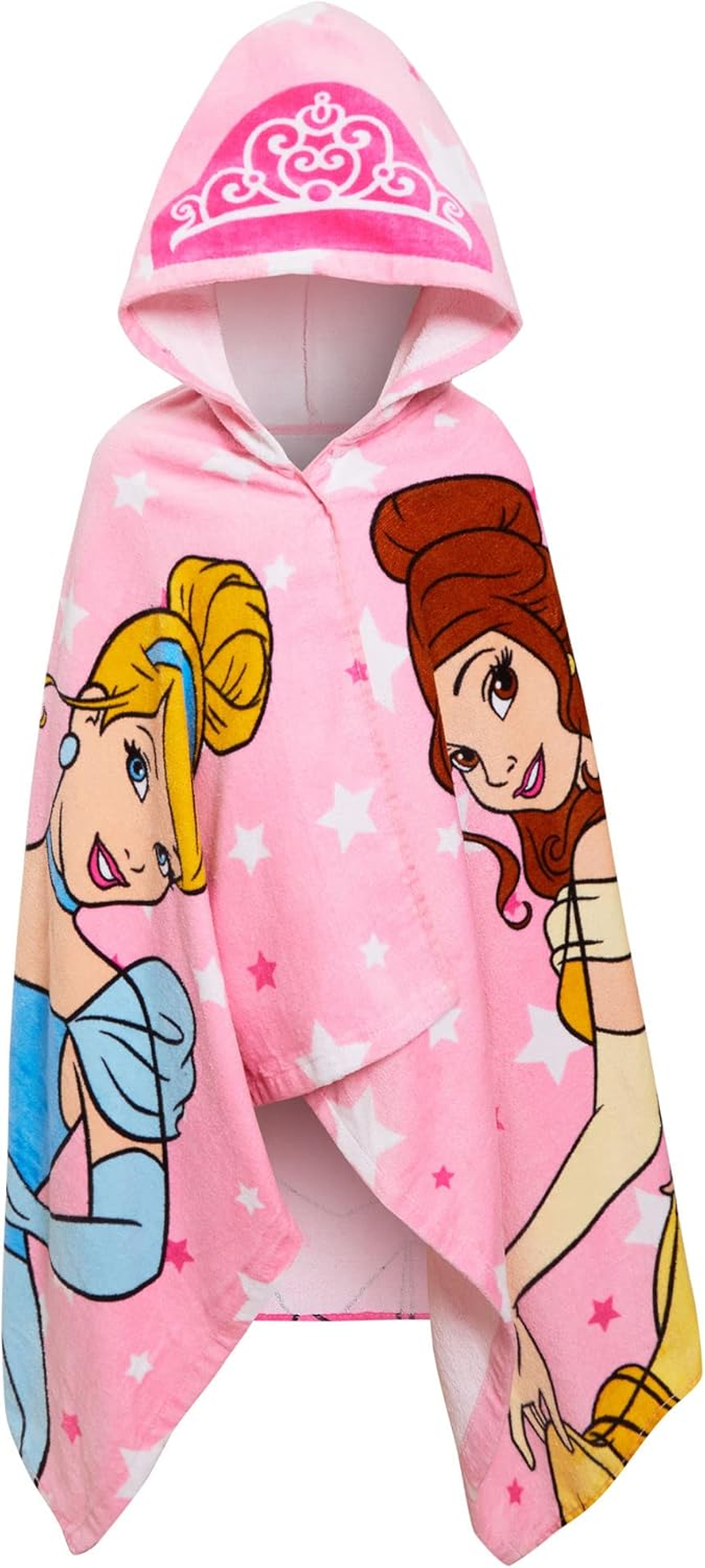 Disney Kids Princess Hooded Towel 100% Cotton Girls Poncho Large Childrens Bathtowel Beach Pool Warm Wrap Swimming Changing Cover Up image number 2