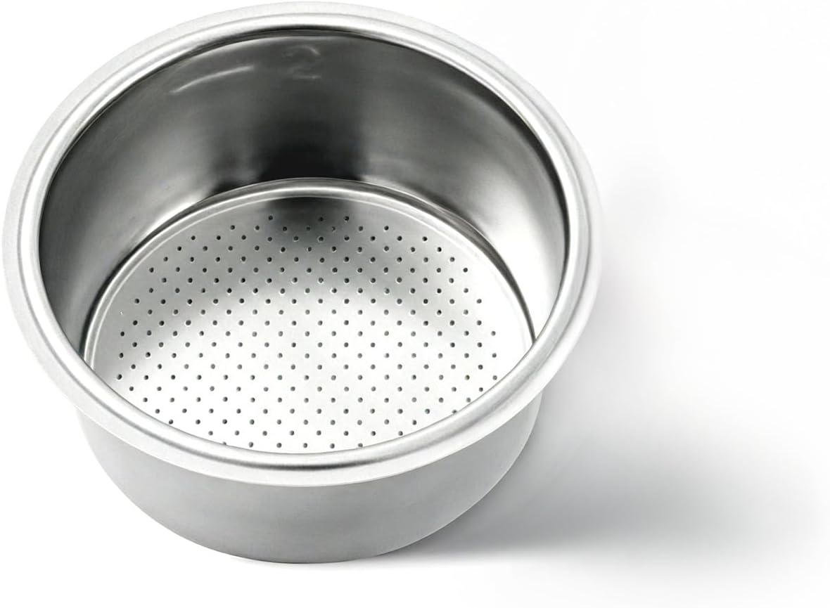 Convex Filter Basket 51 Mm, 16-18 G Stainless Steel Portafilter Basket Compatible with Delonghi La Specialista and Dedica, Precision Filter Strainer for Espresso Machines (H26)