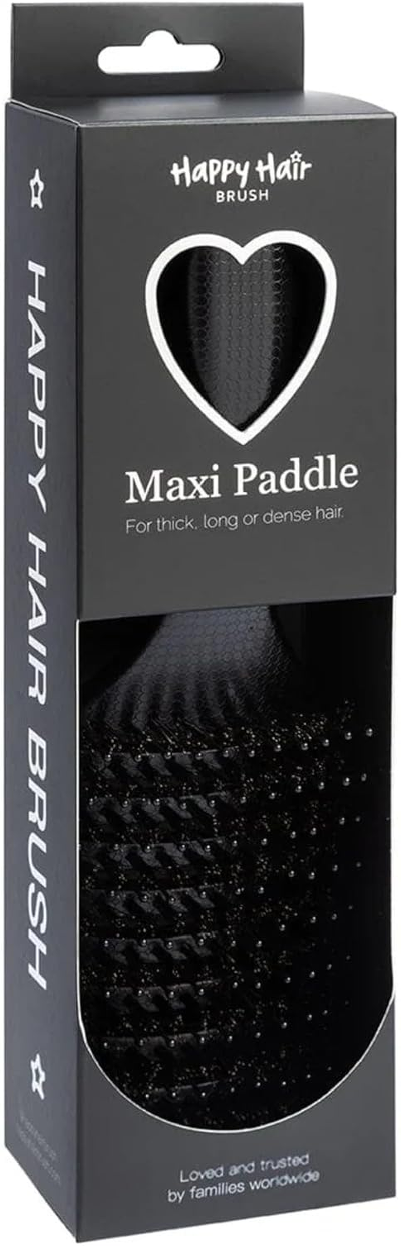 HAPPY HAIR BRUSH Pocket Brush &ndash; Compact Detangling Hairbrush for Kids & Travel &ndash; Gentle on Knots, Smooths without Pulling, Perfect for Handbags, Gym Bags & On-The-Go Styling