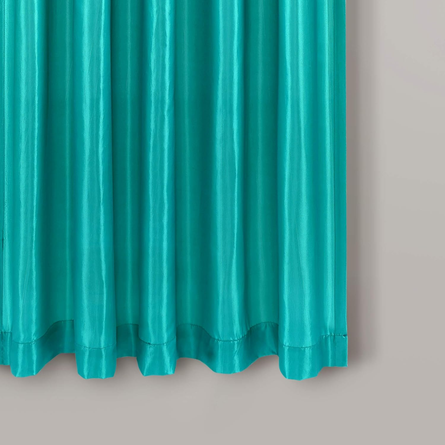 Lush Decor Circle Dream Window Curtains Panel Set for Living, Dining Room, Bedroom (Pair), 54" W X 63" L, Turquoise image number 6