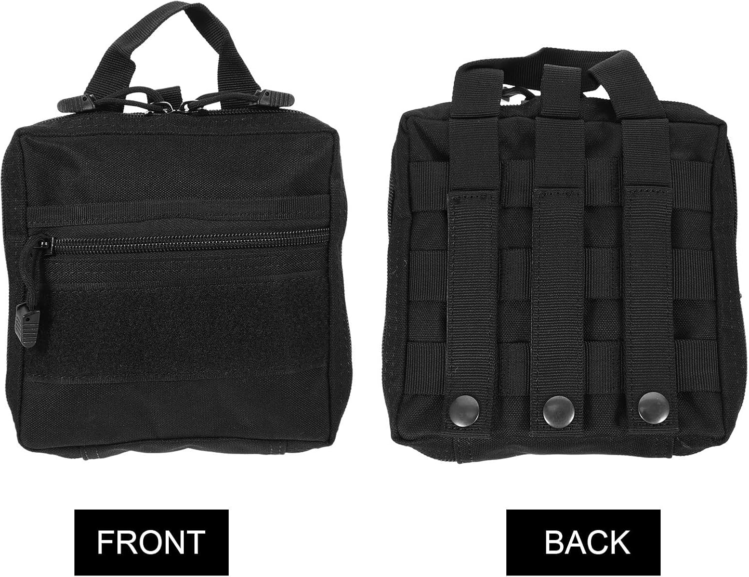 HAMPPLIES Small Tool Pouch with Zipper Portable Utility Organizer for Outdoor Hiking Camping Travel Compact Multifunctional Storage Bag for Tools and Sundries Lightweight Waist Hand Carry image number 5